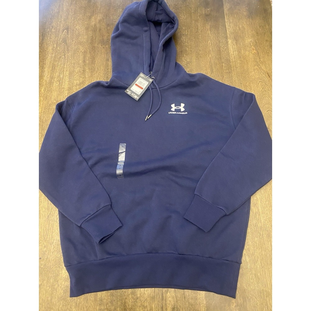 Women's Under Armour Icon Fleece Lined Oversized Hoodie Navy XS
